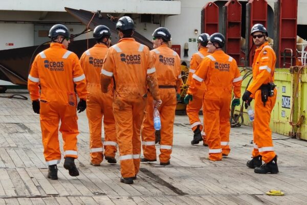 Offshore project op de Baltische zee